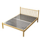 Contemporary Metal Standard Bed with Metal Legs Bed Frame with Headboard