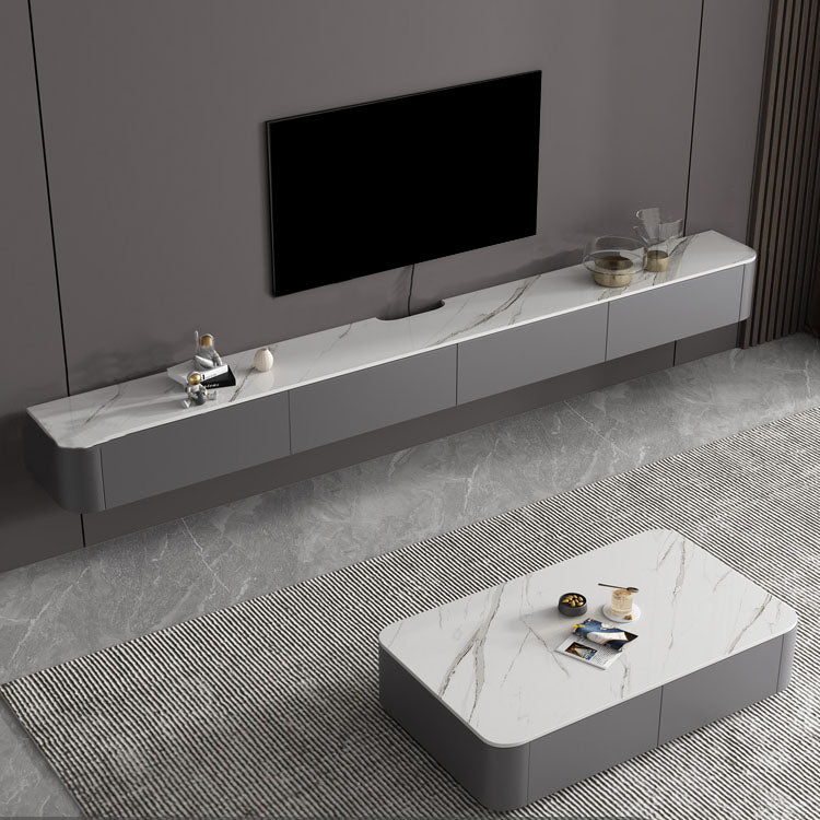 Stone TV Media Console Contemporary Media Console with Drawers Clearhalo 'furn' 'furn_tv_stands_entertainment_centers' 'Furniture' 'Living Room Furniture' 'TV Stands & Entertainment Centers' 'TV Stands & Media Storage Furniture' 'tv_stands_entertainment_centers' 6995217
