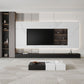 Contemporary TV Stand Console Black Stone Media Console with Drawers Clearhalo 'furn' 'furn_tv_stands_entertainment_centers' 'Furniture' 'Living Room Furniture' 'TV Stands & Entertainment Centers' 'TV Stands & Media Storage Furniture' 'tv_stands_entertainment_centers' 6995244