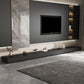 Contemporary TV Stand Console Black Stone Media Console with Drawers Clearhalo 'furn' 'furn_tv_stands_entertainment_centers' 'Furniture' 'Living Room Furniture' 'TV Stands & Entertainment Centers' 'TV Stands & Media Storage Furniture' 'tv_stands_entertainment_centers' 6995246