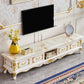 Traditionele TV-standaard Console Houten mediaconsole TV-standaard met 4 laden