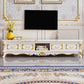Traditionele TV-standaard Console Houten mediaconsole TV-standaard met 4 laden