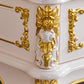 Traditionele TV-standaard Console Houten mediaconsole TV-standaard met 4 laden