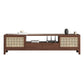 Solid Wood TV Media Console Contemporary TV Console with Drawers Nut-Brown Clearhalo 'furn' 'furn_tv_stands_entertainment_centers' 'Furniture' 'Living Room Furniture' 'TV Stands & Entertainment Centers' 'TV Stands & Media Storage Furniture' 'tv_stands_entertainment_centers' 6995312