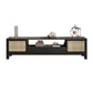 Solid Wood TV Media Console Contemporary TV Console with Drawers Black Clearhalo 'furn' 'furn_tv_stands_entertainment_centers' 'Furniture' 'Living Room Furniture' 'TV Stands & Entertainment Centers' 'TV Stands & Media Storage Furniture' 'tv_stands_entertainment_centers' 6995314