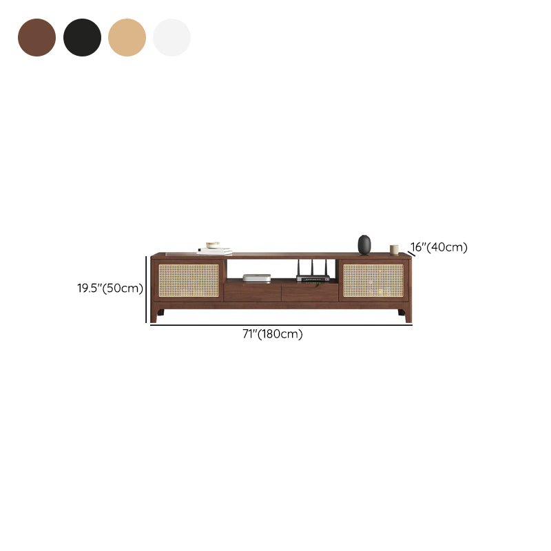 Solid Wood TV Media Console Contemporary TV Console with Drawers Clearhalo 'furn' 'furn_tv_stands_entertainment_centers' 'Furniture' 'Living Room Furniture' 'TV Stands & Entertainment Centers' 'TV Stands & Media Storage Furniture' 'tv_stands_entertainment_centers' 6995326