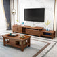 Oak Contemporary Media Console 3 Drawers TV Console with Splayed Wooden Legs