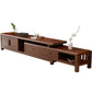 Oak Contemporary Media Console 3 Drawers TV Console with Splayed Wooden Legs