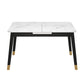 Modern Dining Table Rectangle Extendable Dining Table for Dining Room