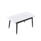 Modern Dining Table Rectangle Extendable Dining Table for Dining Room