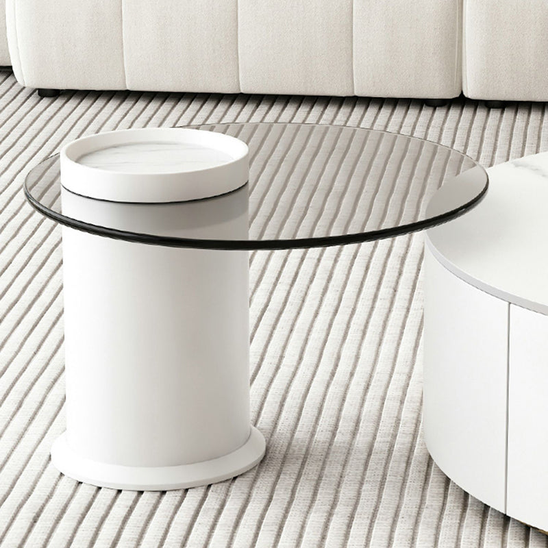 Slate Top Coffee Table Set Frame Cocktail Table with 2 Storage Drawers Clearhalo 'Coffee & Accent Tables' 'Coffee Tables' 'coffee_tables' 'furn' 'furn_coffee_tables' 'Furniture' 'Living Room Furniture' 6998329