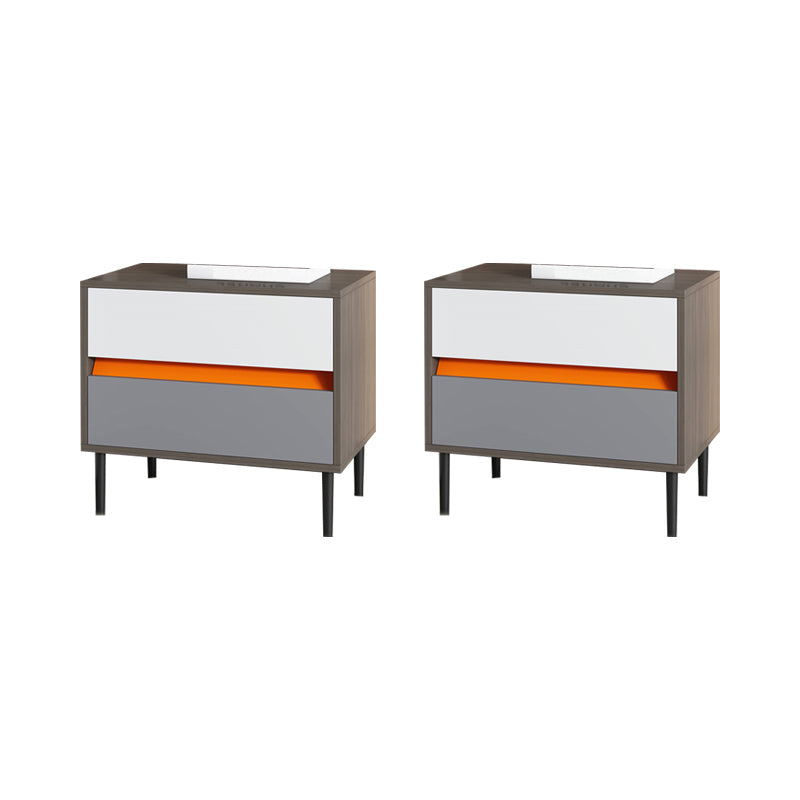 Contemporary Accent Table Nightstand Wooden Night Table for Bedroom