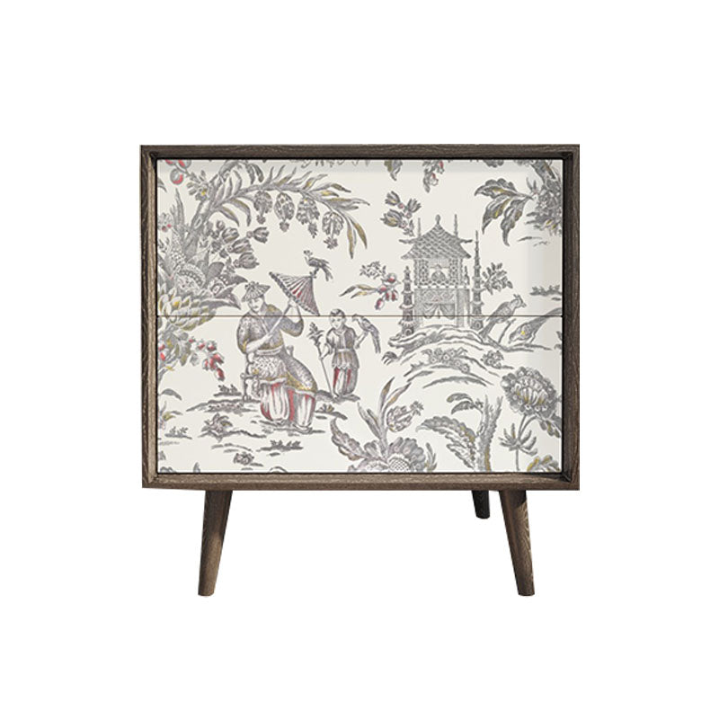 ベッドルーム用の2つの引き出し付きのコンテンポラリーナイトテーブルストレージアクセントテーブルナイトスタンド