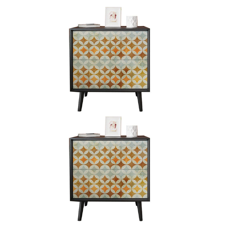 ベッドルーム用の2つの引き出し付きのコンテンポラリーナイトテーブルストレージアクセントテーブルナイトスタンド