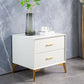 Contemporary Accent Table Nightstand 2 Drawers Night Table for Home