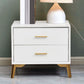 Contemporary Accent Table Nightstand 2 Drawers Night Table for Home