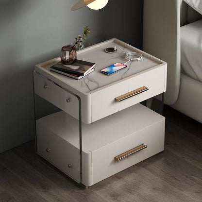 Glam Accent Table table de nuit ouverte Stand de nuit pour chambre à coucher et maison