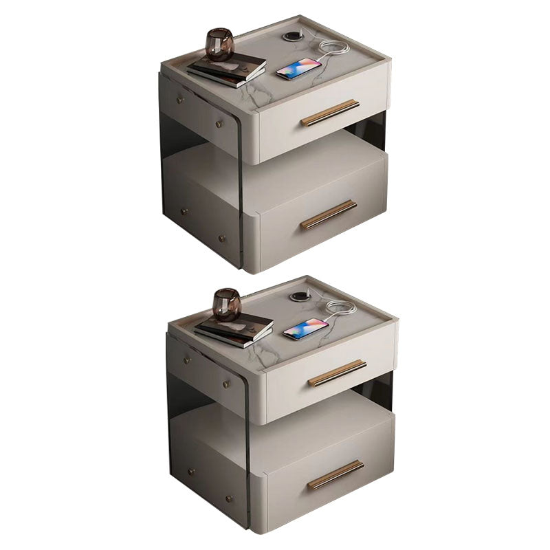 Glam Accent Table table de nuit ouverte Stand de nuit pour chambre à coucher et maison