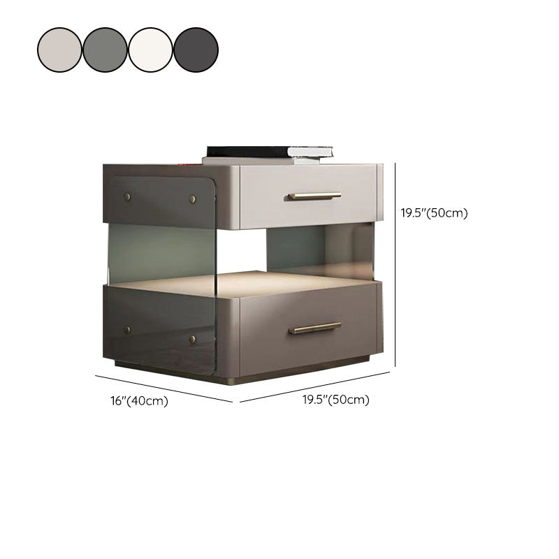 Glam Accent Table table de nuit ouverte Stand de nuit pour chambre à coucher et maison