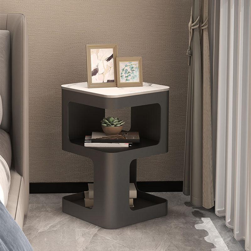 Glam Accent Table Nachtstand metaal/stenen nachttafel voor slaapkamer
