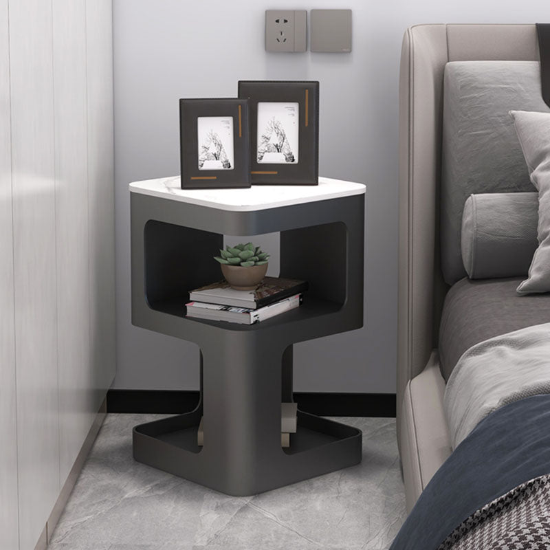 Glam Accent Table Nachtstand metaal/stenen nachttafel voor slaapkamer