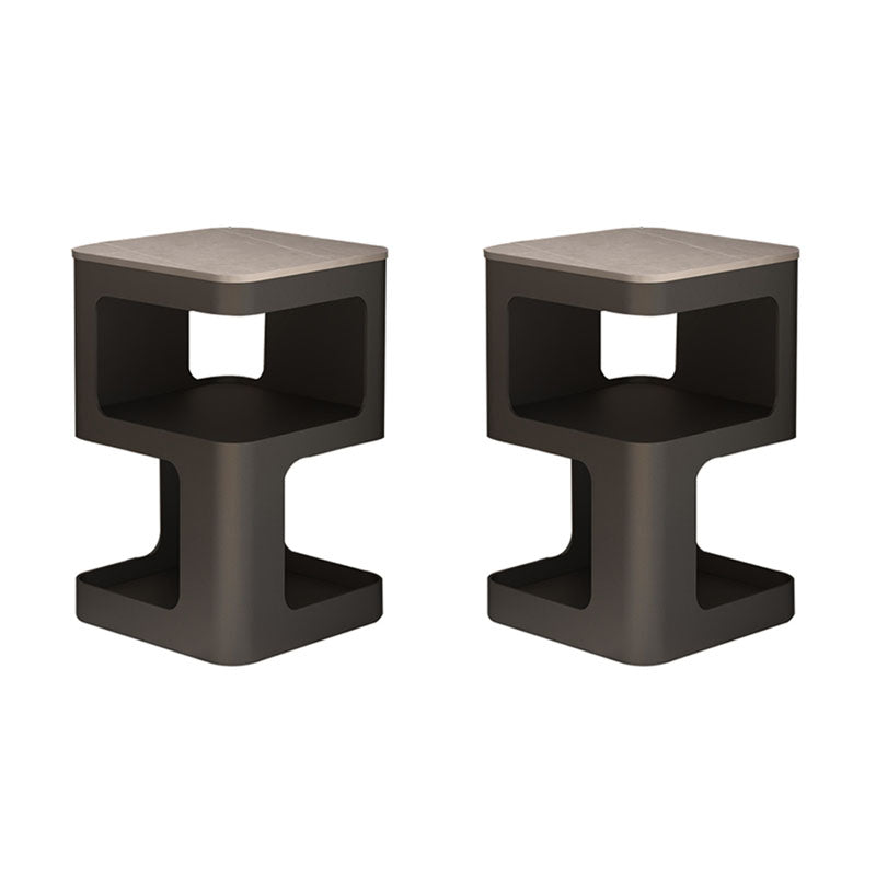 Glam Accent Table Nachtstand metaal/stenen nachttafel voor slaapkamer