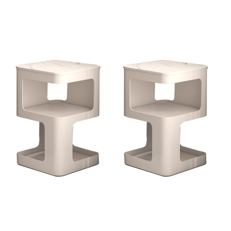 Glam Accent Table Nachtstand metaal/stenen nachttafel voor slaapkamer