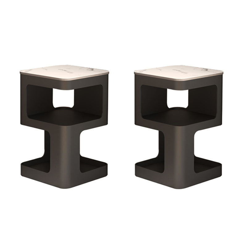 Glam Accent Table Nachtstand metaal/stenen nachttafel voor slaapkamer