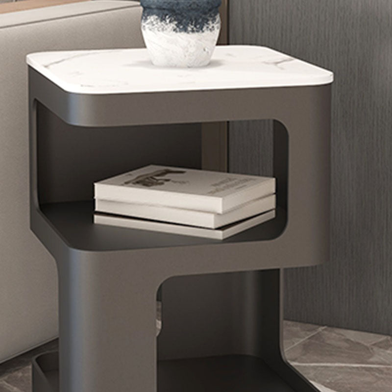 Glam Accent Table Nachtstand metaal/stenen nachttafel voor slaapkamer