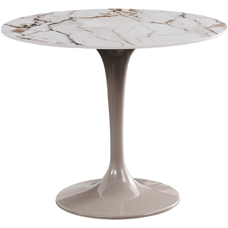 Glam Dinette Set para el hogar 1/2/3 PCS Juego de mesa de comedor blanca brillante