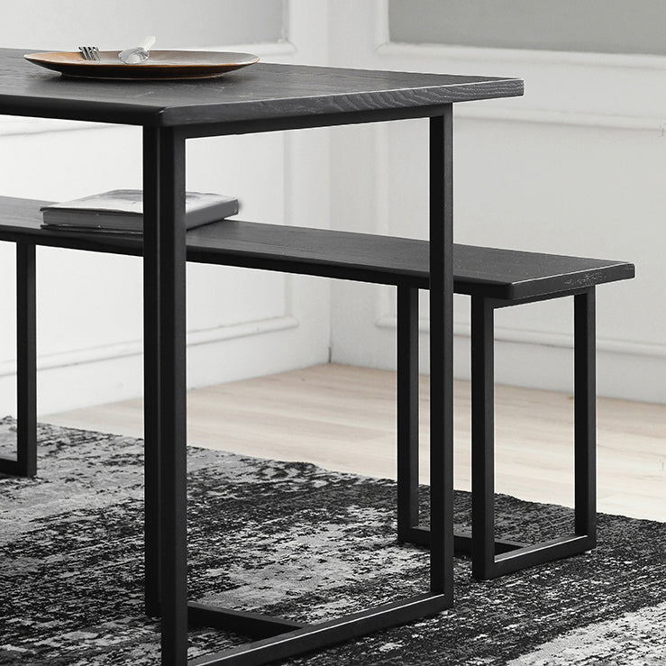 Moderne rechthoek houten eettafel 1/2 stukken eetgelegenheid voor eetkamer