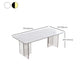 Mesa de comedor de piedra rectangular moderna 1/7 piezas de comedor juego para comedor