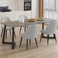 Modern Rectangle Stone Dining Table 1/2/5/7 Pieces Dining Set for Living Room Clearhalo 'Dining Room Sets' 'Dining Tables & Seating' 'dining_room_set' 'furn' 'furn_dining_room_set' 'Furniture' 'Kitchen & Dining Furniture' 6999329