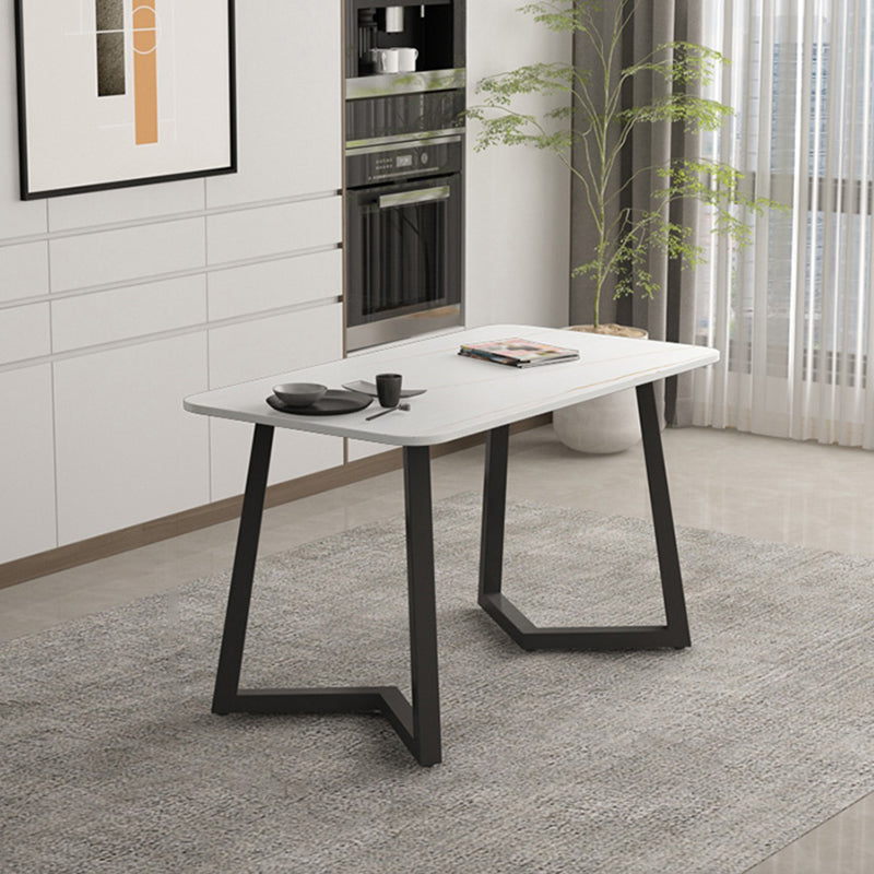 Mesa de comedor rectangular de piedra moderna 1/2/5/7 piezas de comedor juego para cocina