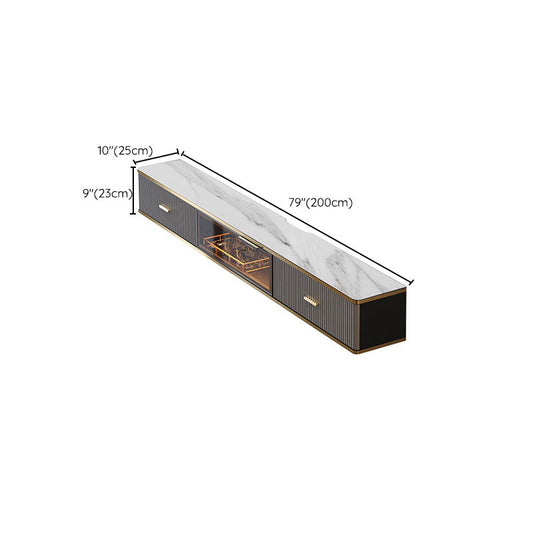 Console multimediale di pietra per multimediale di archiviazione di archiviazione chiusa con cassetti