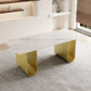 Nordic Rectangle Stone Dining Table 1/5 Pieces Dining Set for Dining Room
