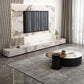 Stone TV Console Contemporary White Media Console with Drawers Clearhalo 'furn' 'furn_tv_stands_entertainment_centers' 'Furniture' 'Living Room Furniture' 'TV Stands & Entertainment Centers' 'TV Stands & Media Storage Furniture' 'tv_stands_entertainment_centers' 6999472