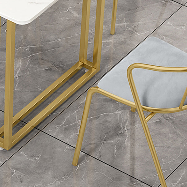 Nordic Rectangle Stone Dining Table 1/5/7 Pieces Dining Set for Dining Room Clearhalo 'Dining Room Sets' 'Dining Tables & Seating' 'dining_room_set' 'furn' 'furn_dining_room_set' 'Furniture' 'Kitchen & Dining Furniture' 6999514