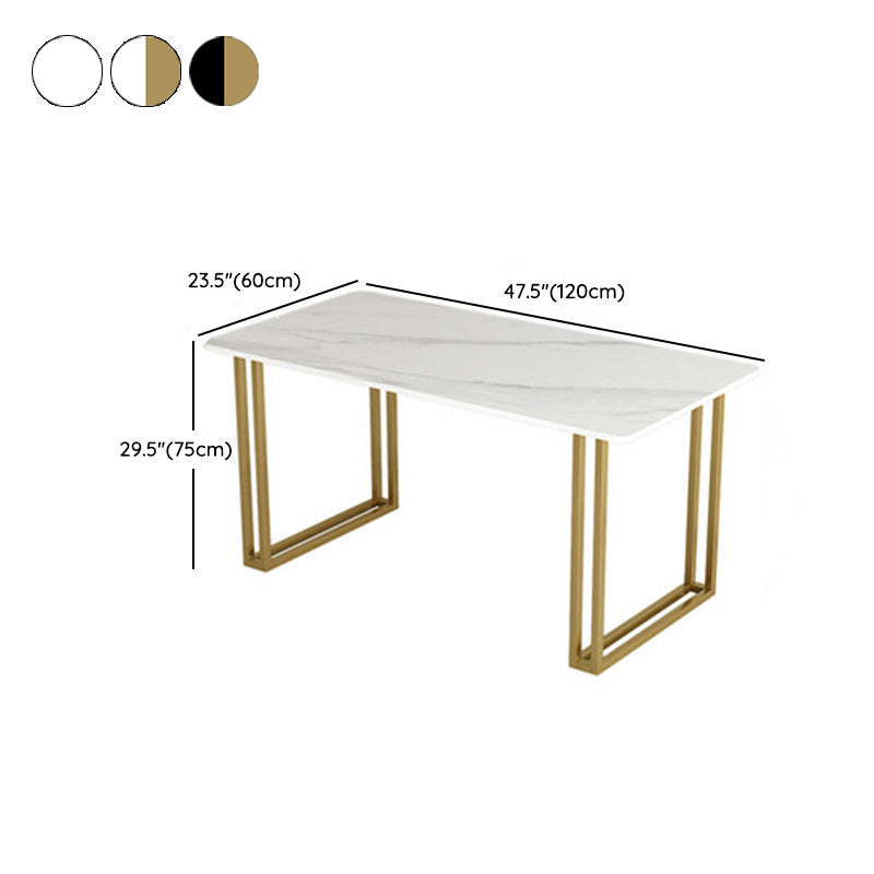 Nordic Rectangle Stone Dining Table 1/5/7 Pieces Dining Set for Dining Room Clearhalo 'Dining Room Sets' 'Dining Tables & Seating' 'dining_room_set' 'furn' 'furn_dining_room_set' 'Furniture' 'Kitchen & Dining Furniture' 6999518