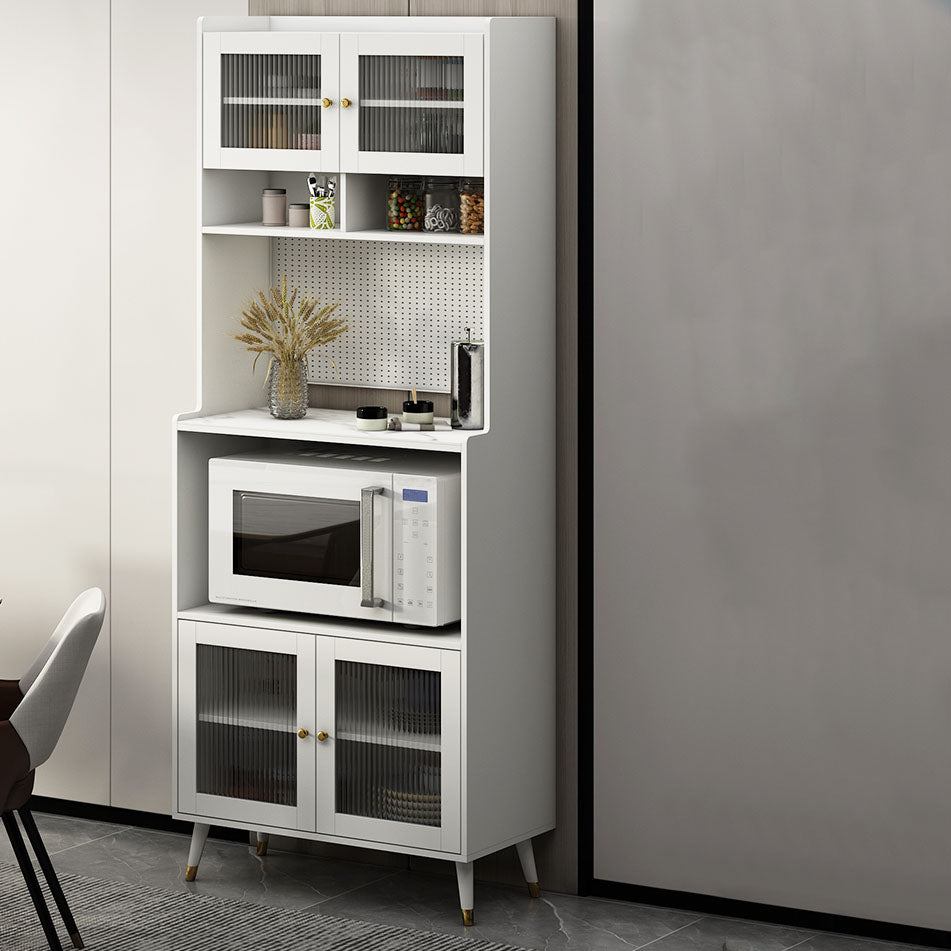 Ultra Modern Dining Hutch Faux Wood Storage Cabinet for Dining Room Clearhalo 'Display & China Cabinets' 'display_china_cabinets' 'furn' 'furn_display_china_cabinets' 'Furniture' 'Kitchen & Dining Furniture' 6999542