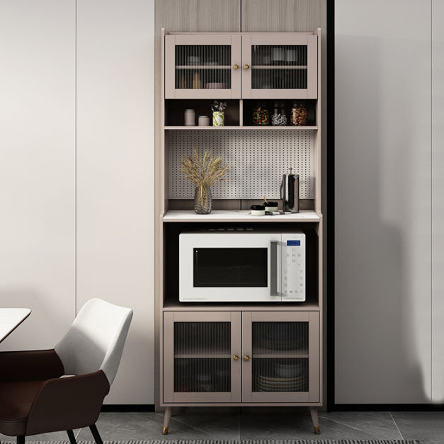Ultra Modern Dining Hutch Faux Wood Storage Cabinet for Dining Room Clearhalo 'Display & China Cabinets' 'display_china_cabinets' 'furn' 'furn_display_china_cabinets' 'Furniture' 'Kitchen & Dining Furniture' 6999546