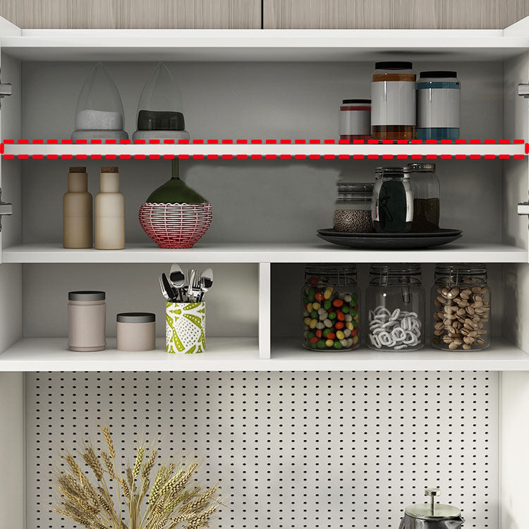 Ultra Modern Dining Hutch Faux Wood Storage Cabinet for Dining Room Clearhalo 'Display & China Cabinets' 'display_china_cabinets' 'furn' 'furn_display_china_cabinets' 'Furniture' 'Kitchen & Dining Furniture' 6999548