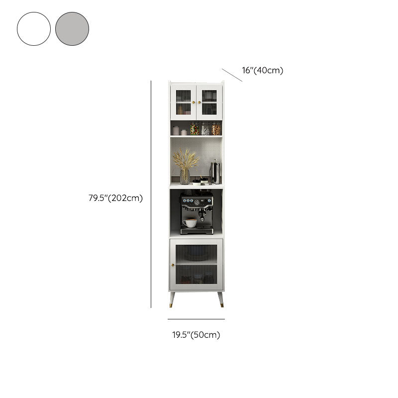 Ultra Modern Dining Hutch Faux Wood Storage Cabinet for Dining Room Clearhalo 'Display & China Cabinets' 'display_china_cabinets' 'furn' 'furn_display_china_cabinets' 'Furniture' 'Kitchen & Dining Furniture' 6999551