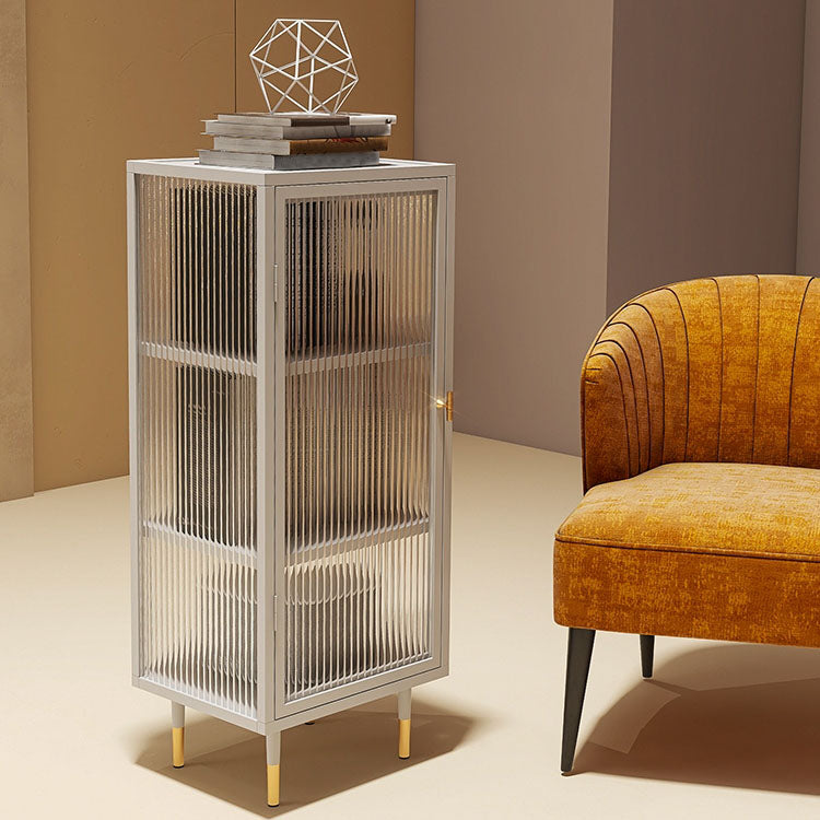 Mobile contemporaneo porte in vetro mobile in metallo con porte