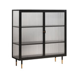 Mobile contemporaneo porte in vetro mobile in metallo con porte