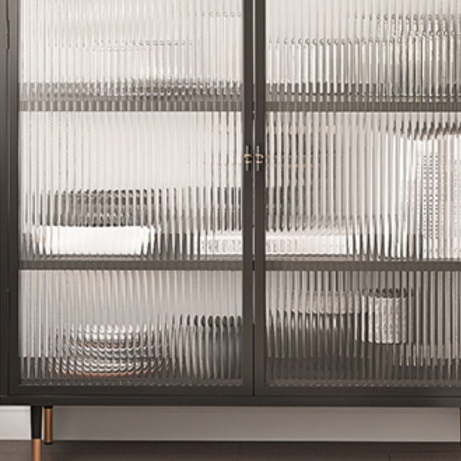 Mobile contemporaneo porte in vetro mobile in metallo con porte