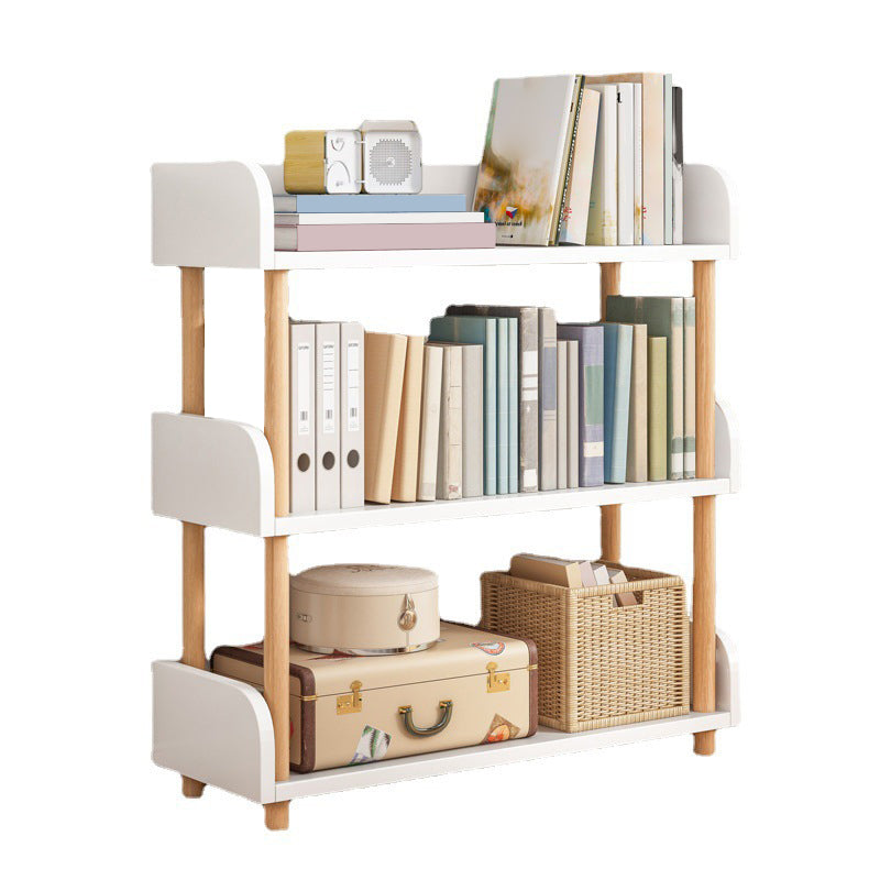 Open Back Standard Bookcase Scandinavian Engineered Wood Bookshelf