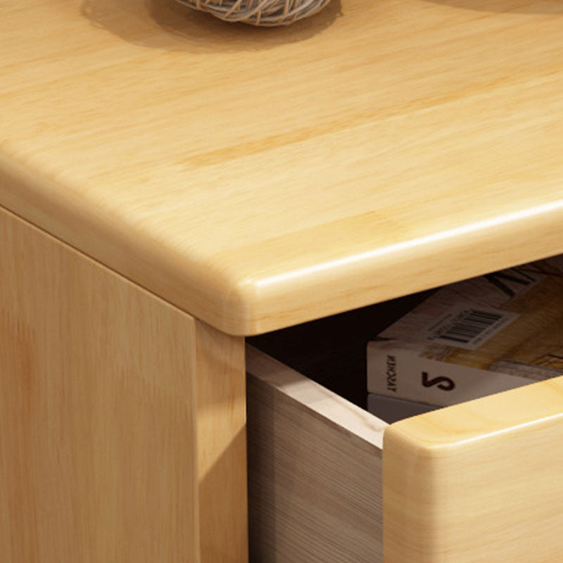 Comodino tavolo da tavolo da tavolo da notte in legno contemporaneo con 2 cassetti per la casa