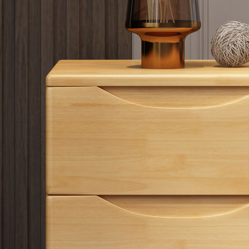 Comodino tavolo da tavolo da tavolo da notte in legno contemporaneo con 2 cassetti per la casa