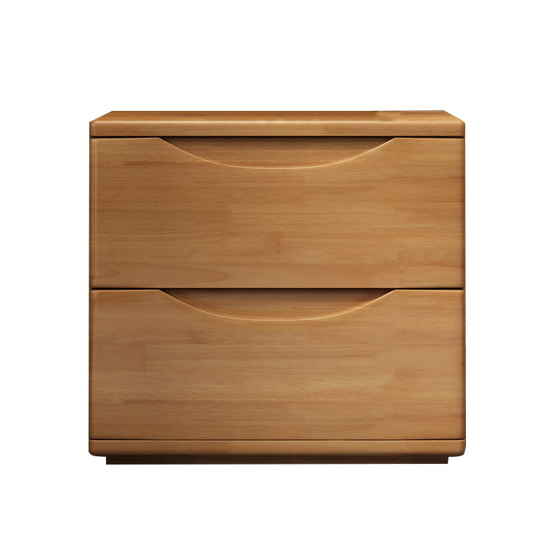 現代のウッドナイトテーブルストレージアクセントテーブルナイトスタンドは、家のための2つの引き出しがあります